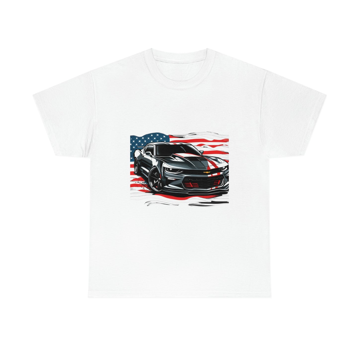 Camaro & Flag