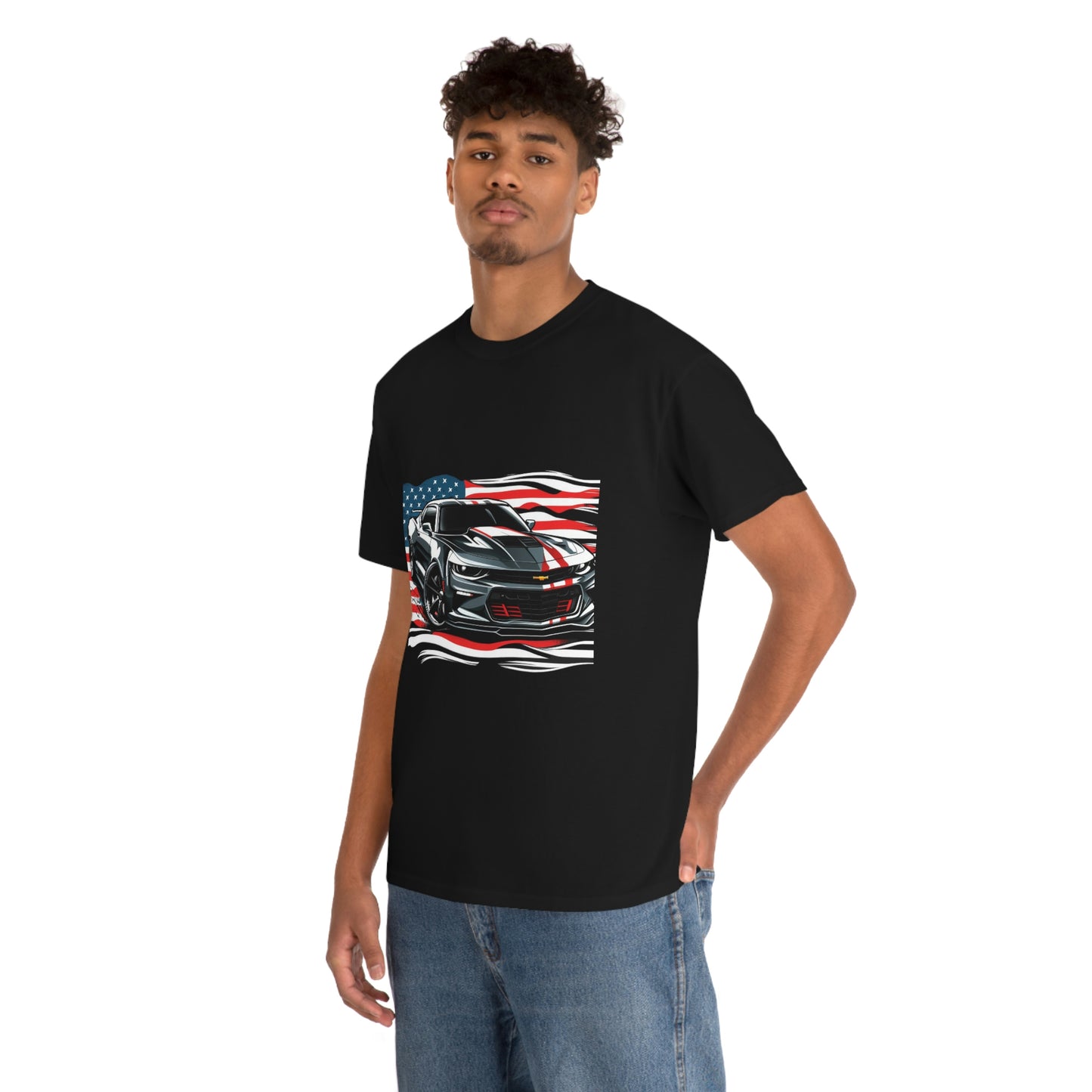 Camaro & Flag