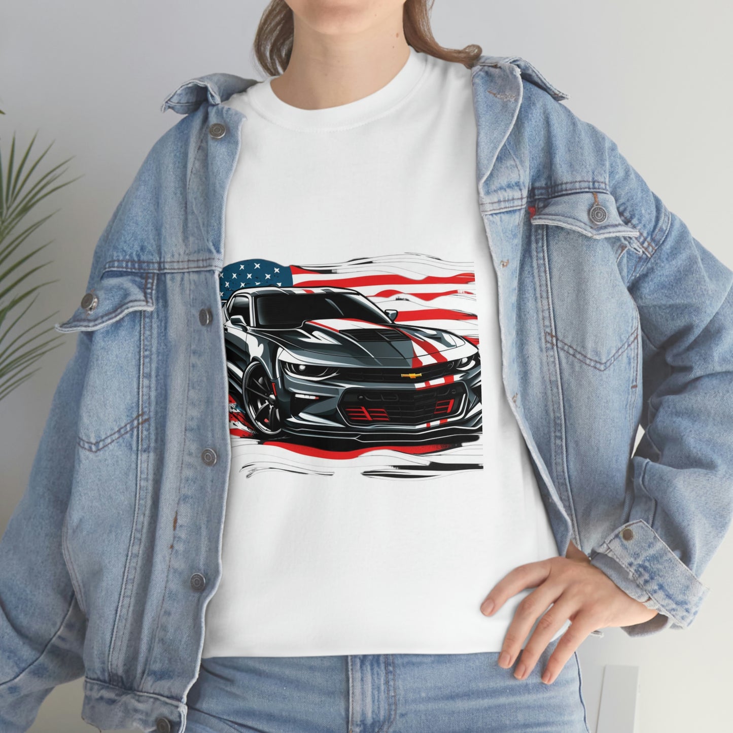Camaro & Flag