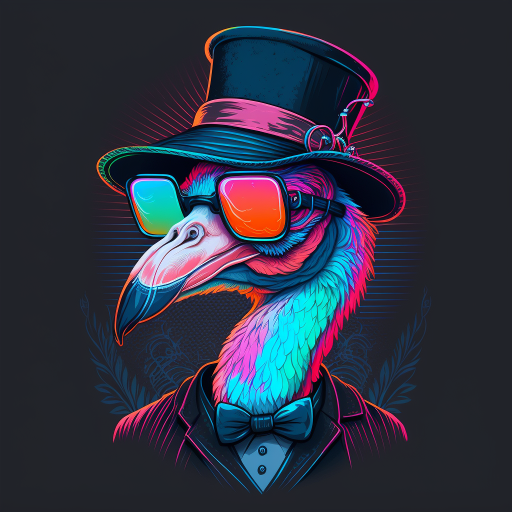 Top Hat Flamingo