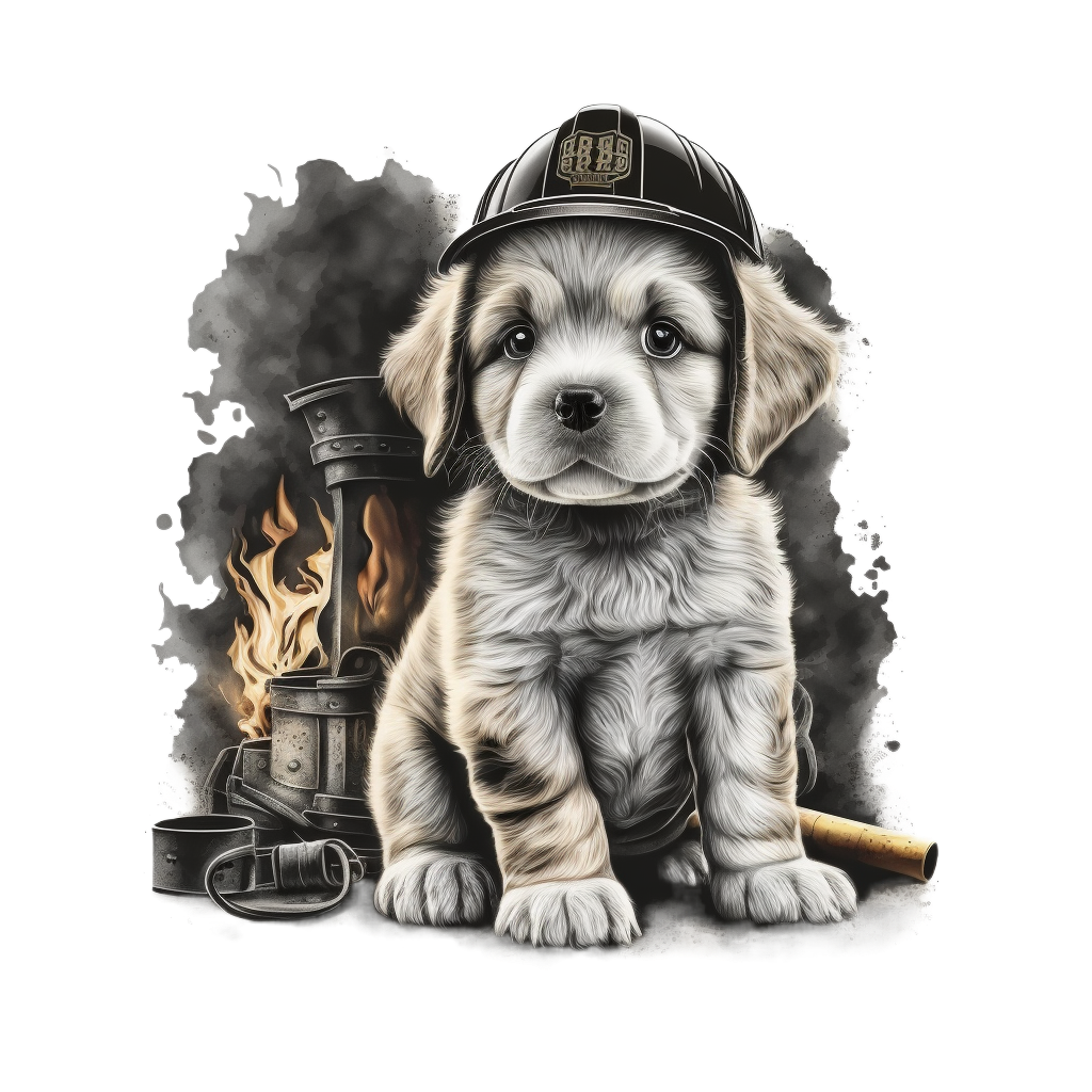 Firefighter Pup & Flames