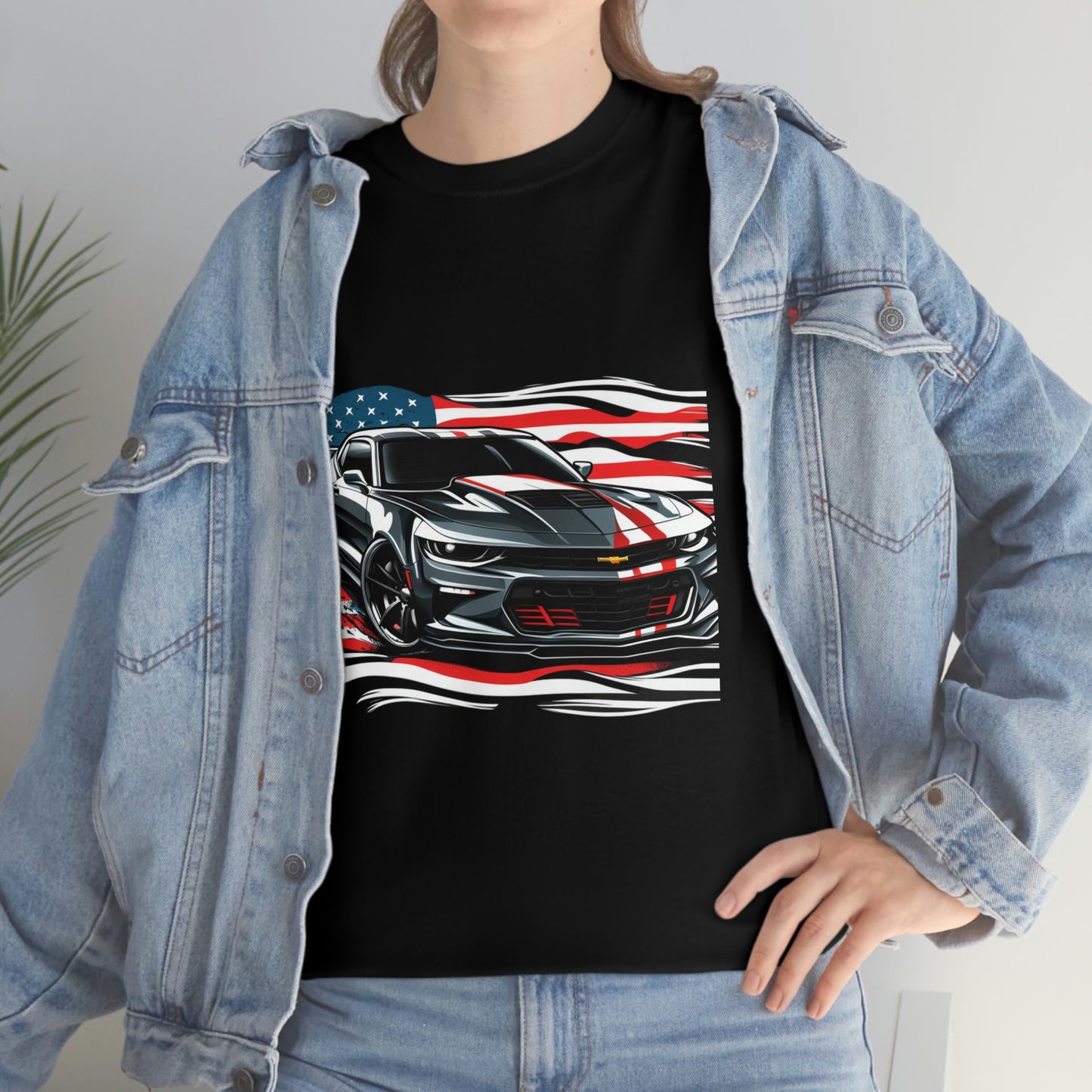 Camaro & Flag