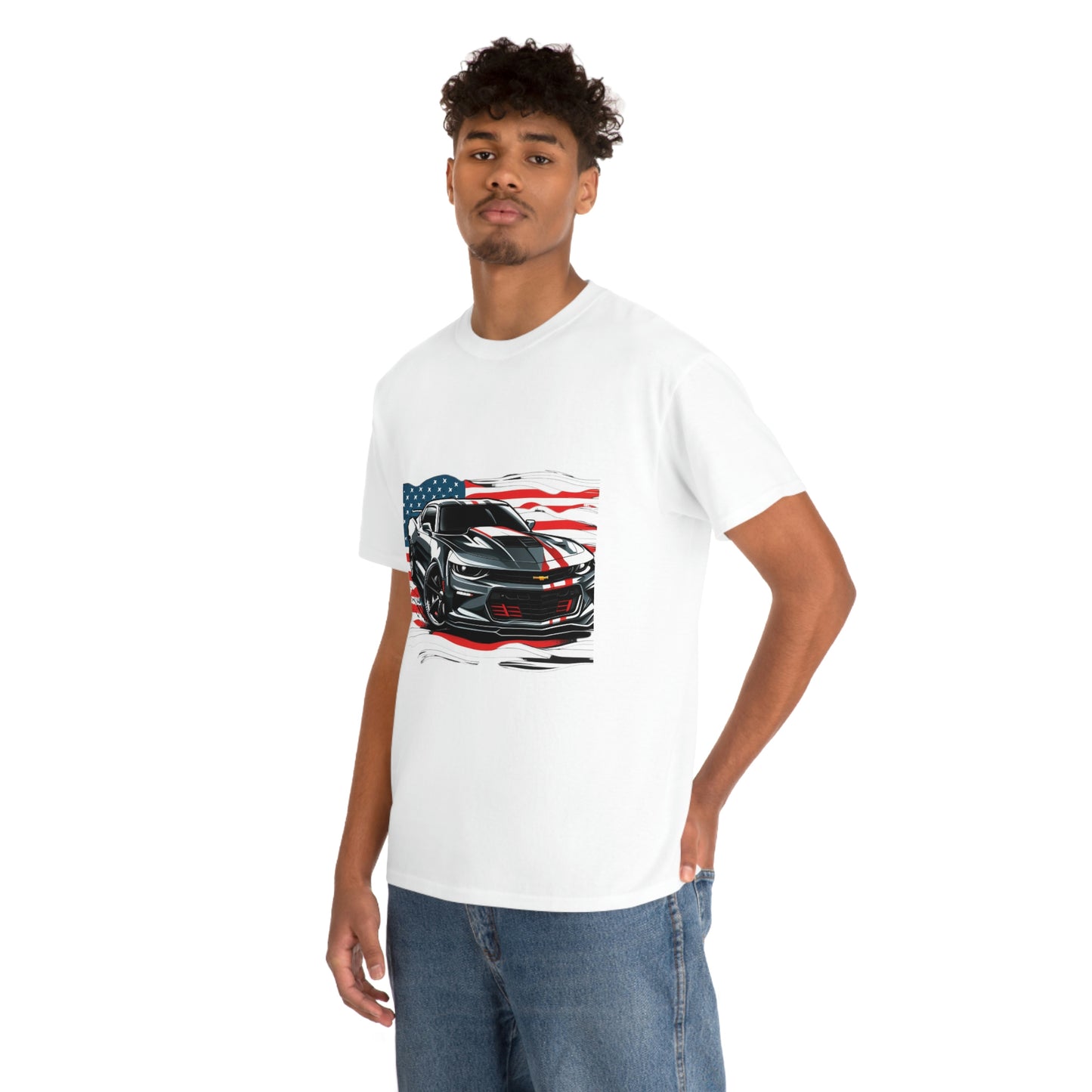 Camaro & Flag