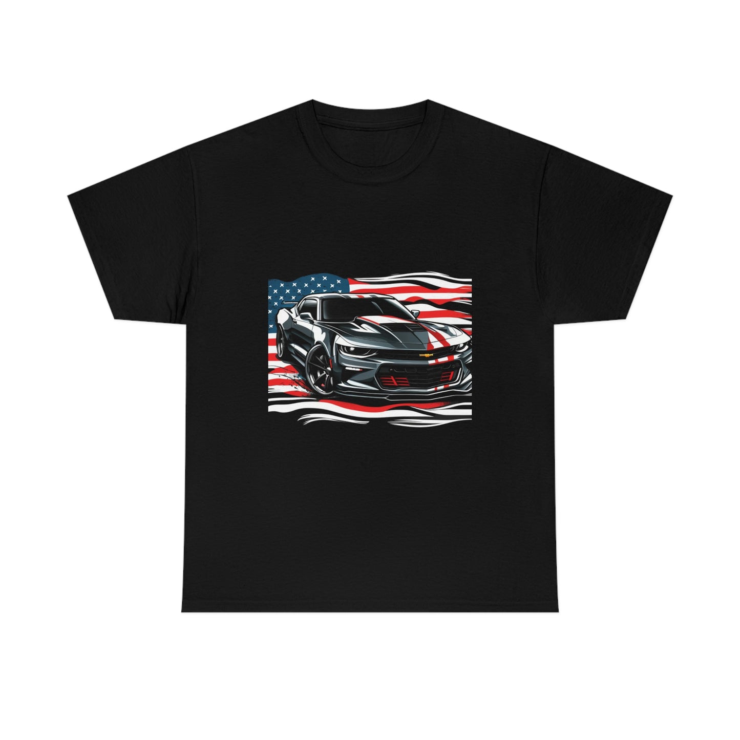 Camaro & Flag